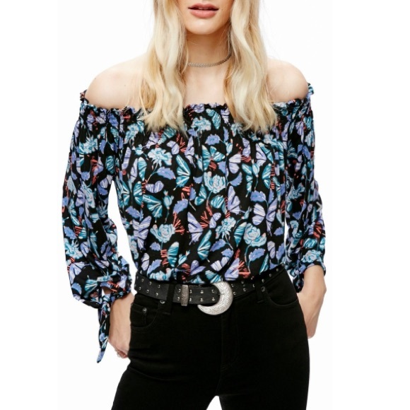 Free People Tops - We the free floral Lexington off shoulder top